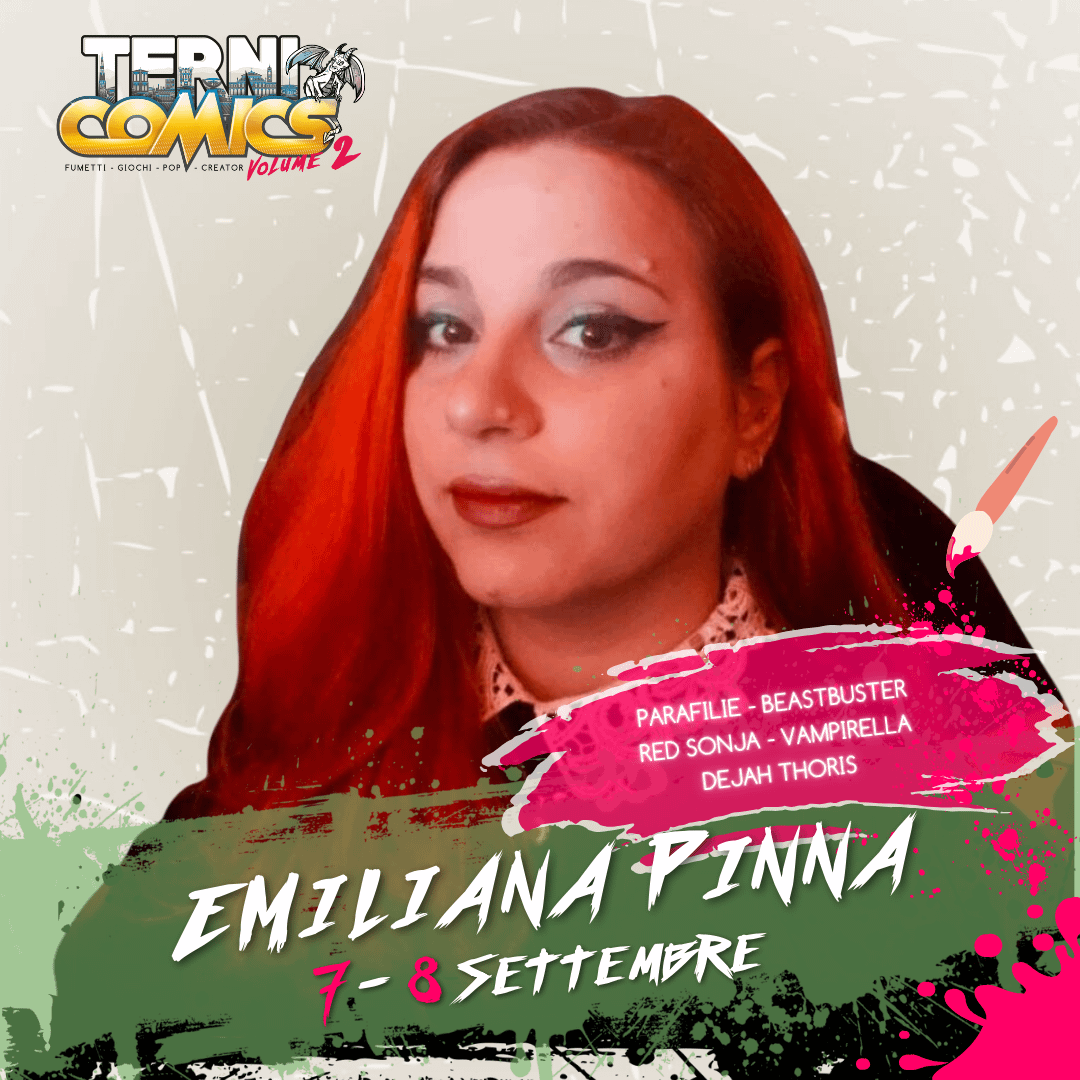 Emiliana Pinna ospite al Terni Comics il 7-8 Settembre