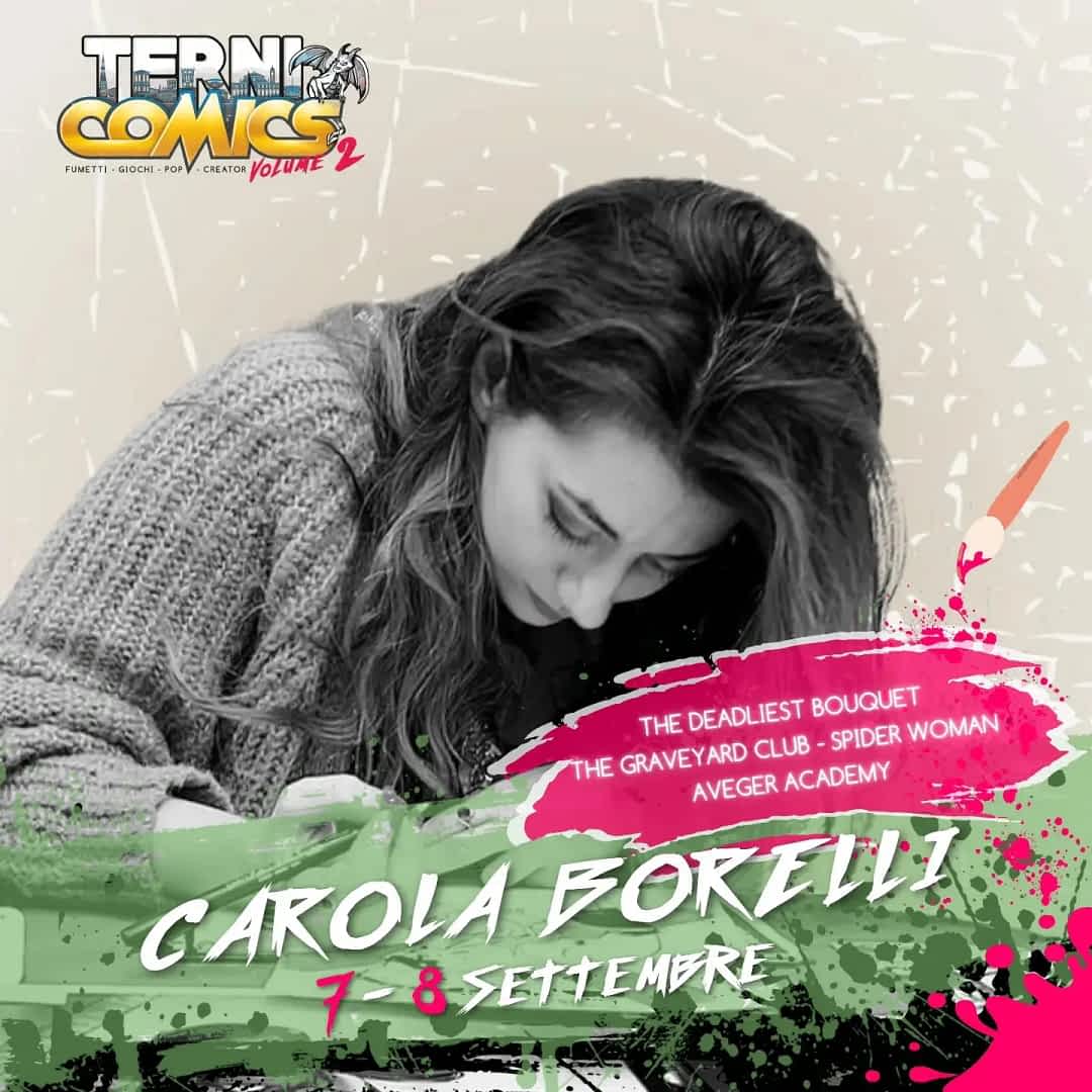 Carola Borelli ospite al Terni Comics il 7-8 Settembre
