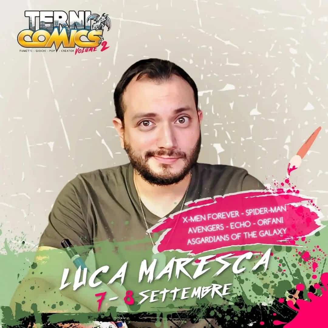 Luca Maresca Ospite al Terni Comics il 7-8 Settembre